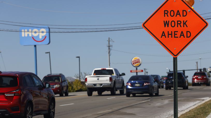 A project to ease congestion in a very busy area just south of I-70 is set to wrap up later this month in Huber Heights. MARSHALL GORBY\STAFF