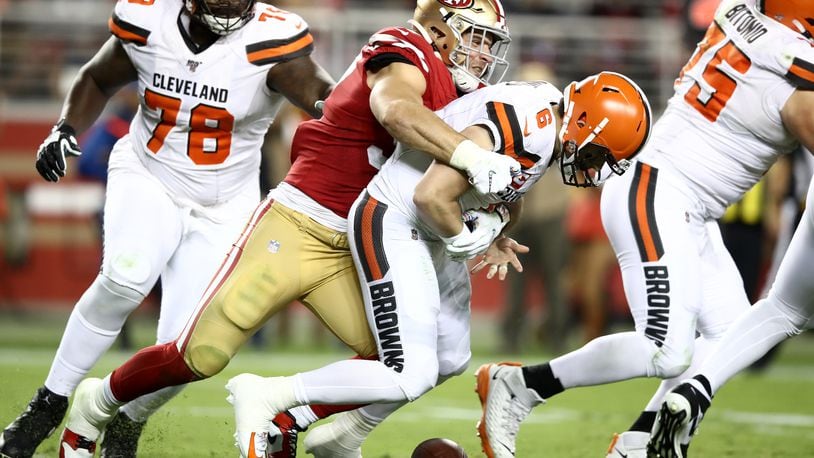 Cleveland Browns vs. San Francisco 49ers in Monday Night Football