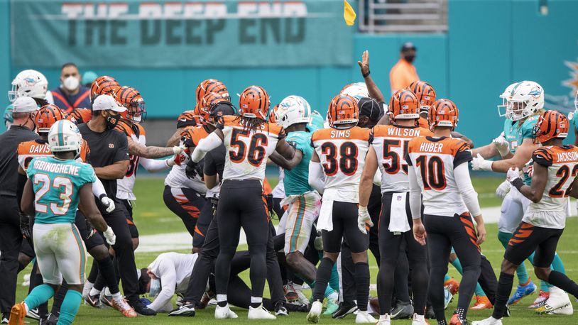 Unauthorized video of Dolphins practicing in Cincinnati posted online ahead  of Thursday game