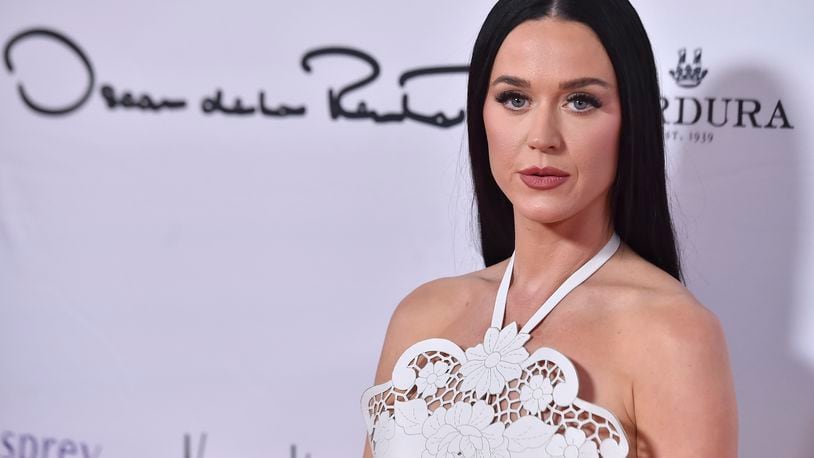 FILE - Katy Perry arrives at the 35th Annual Colleagues Spring Luncheon and Oscar de la Renta Fashion Show, April 25, 2024, at the Beverly Wilshire Hotel in Beverly Hills, Calif. (Photo by Jordan Strauss/Invision/AP, File)