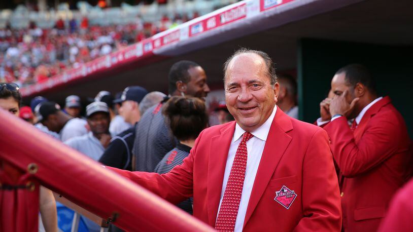 Cincinnati Reds Hall of Fame catcher Johnny Bench through the years