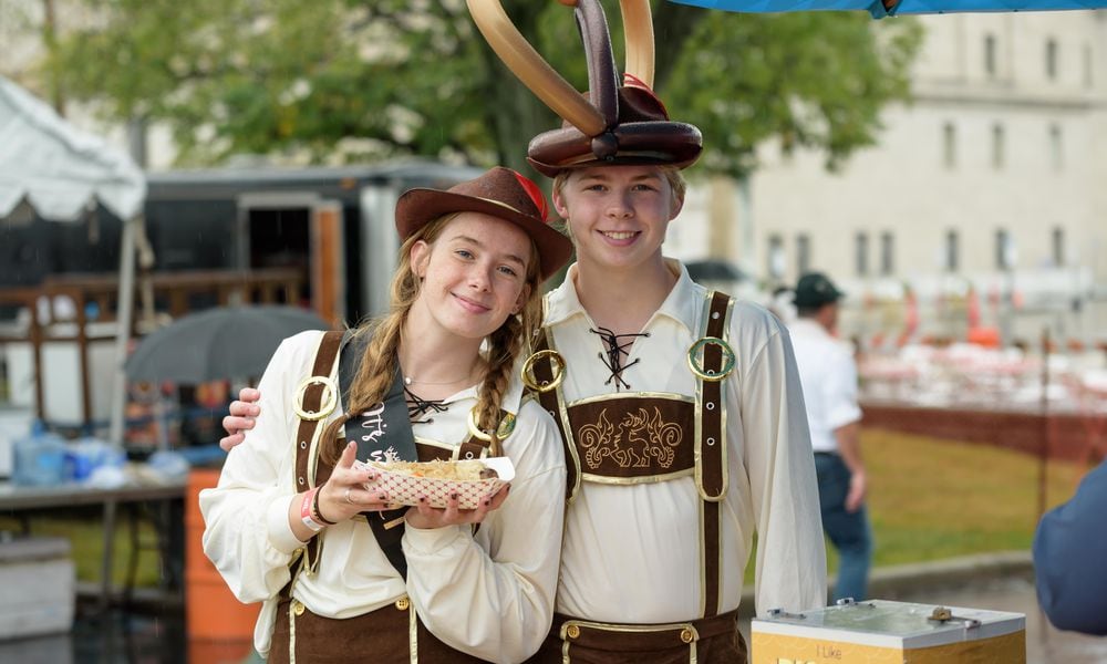 The Dayton Art Institutes 53rd Oktoberfest was celebrated on the museums grounds on Saturday, Sept. 28 and Sunday, Sept. 29, 2024. Oktoberfest is the museums largest annual fundraiser. Heres a look at Saturdays fun despite the constant rain. TOM GILLIAM / CONTRIBUTING PHOTOGRAPHER