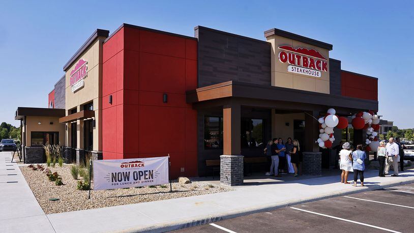 A ribbon cutting and grand opening was Wednesday, Aug. 14, 2024 for the new Outback Steakhouse at 7530 Foster Lane in West Chester Township. The restaurant is across Liberty Way from Liberty Center. NICK GRAHAM/STAFF