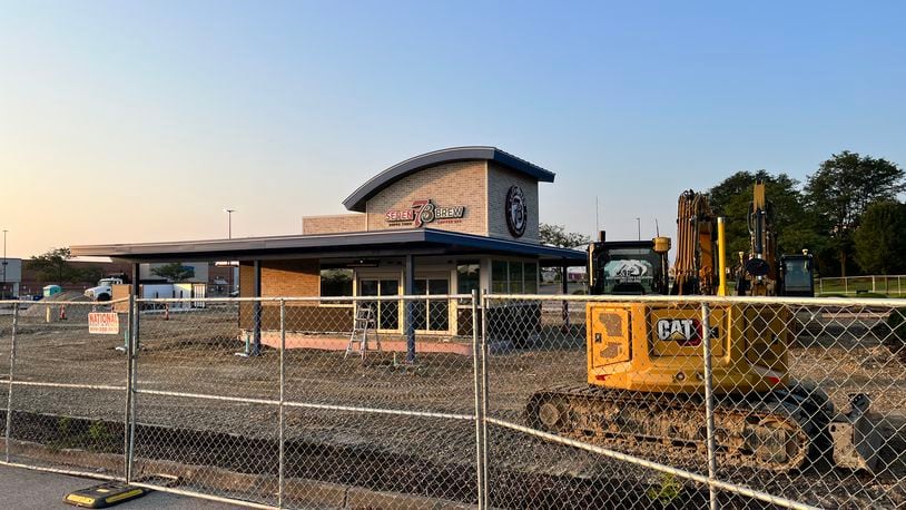 A new 7 Brew drive-thru coffee stand is expected to open in September at 2550 N. Fairfield Road in Beavercreek, across the parking lot from the new REI Co-op. NATALIE JONES/STAFF