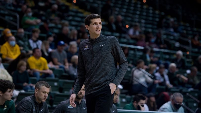 Clint Sargent was named Wright State men's basketball coach on March 28, 2024. Joe Craven/Wright State Athletics