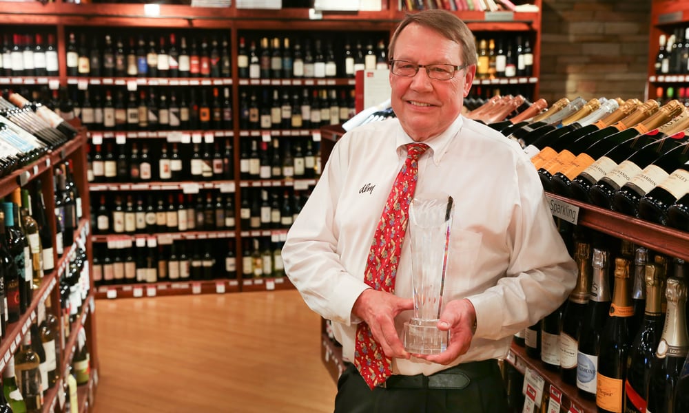 George Punter, DLM Wine Manager for the Centerville store