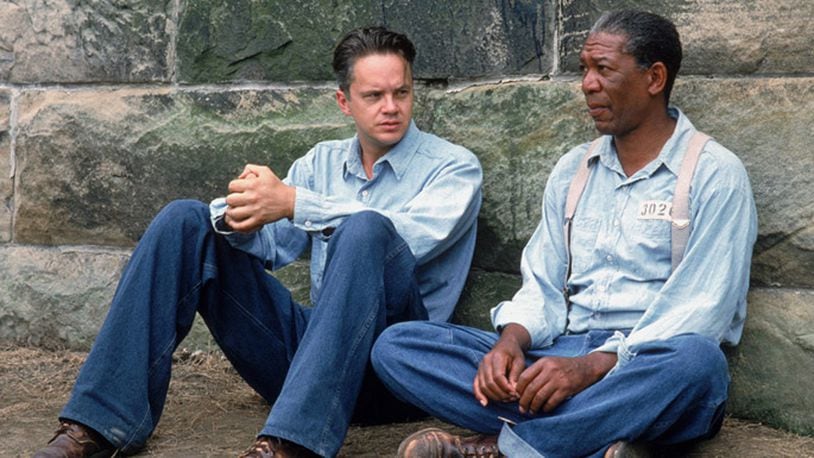 Tim Robbins (Andy) and Morgan Freeman (Red) in a scene from 1994's “The Shawshank Redemption." CONTRIBUTED PHOTO
