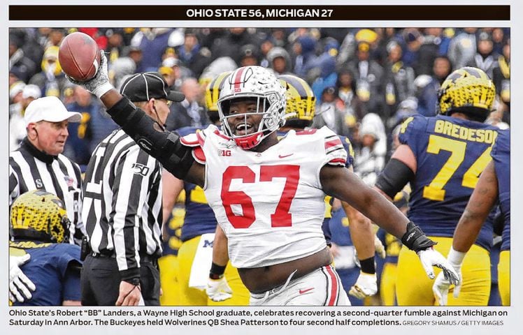 Ohio State Michigan football pages
