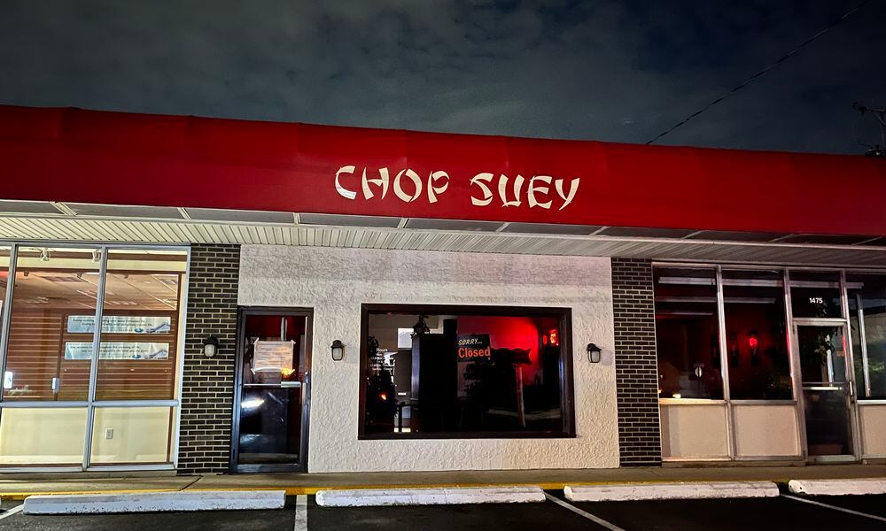 The Chop Suey, located at 1465 E. Dorothy Lane in Kettering, has permanently closed its doors, according to a sign posted at the restaurant. NATALIE JONES/STAFF