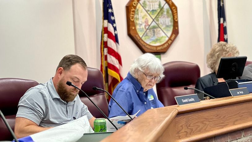 Members of the Huber Heights Planning Commission heard detailed development plans for the construction of Ohio's first Buc-ee's store on Tuesday, May 14, 2024. AIMEE HANCOCK/STAFF