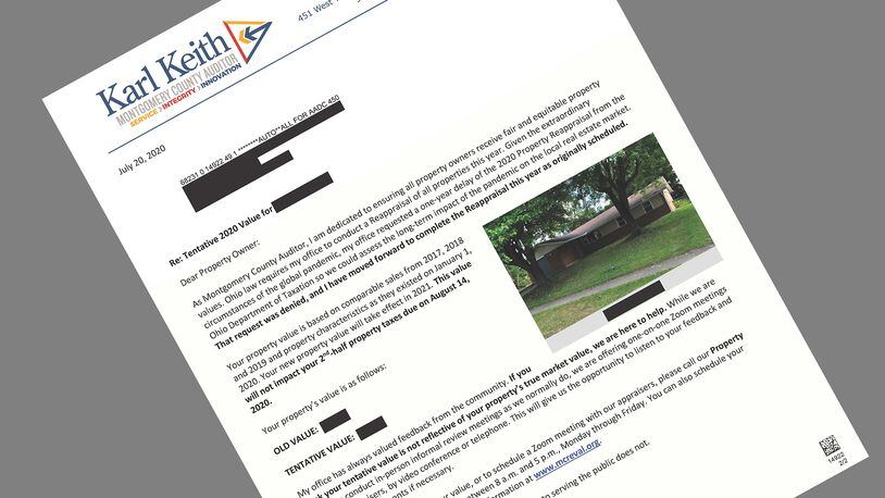Montgomery County property owners have been mailed revaluation notices showing the tentative change in taxable value of their real estate following a 2020 reappraisal. SUBMITTED