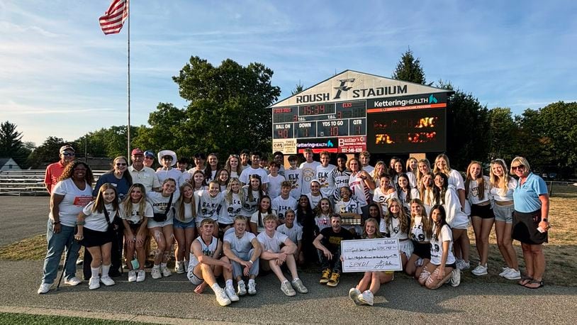 Centerville High School students, with the help of family, friends, staff, and community members, raised $131,140 for this year’s Spirit Chain competition, while Kettering Fairmont High School raised $98,166. CONTRIBUTED