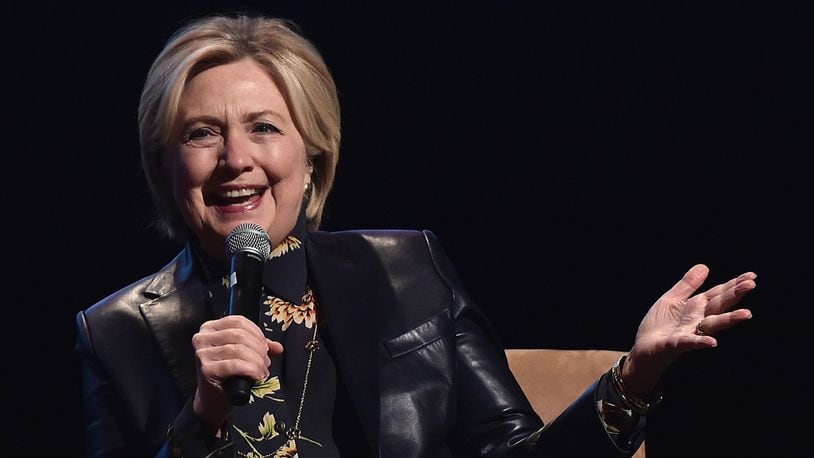 LOS ANGELES, CA - DECEMBER 15:  Hillary Clinton speaks onstage at LA Promise Fund's "Girls Build Leadership Summit" at Los Angeles Convention Center on December 15, 2017 in Los Angeles, California.  (Photo by Alberto E. Rodriguez/Getty Images)