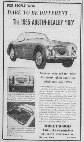 1950s Car advertisement vintage pages