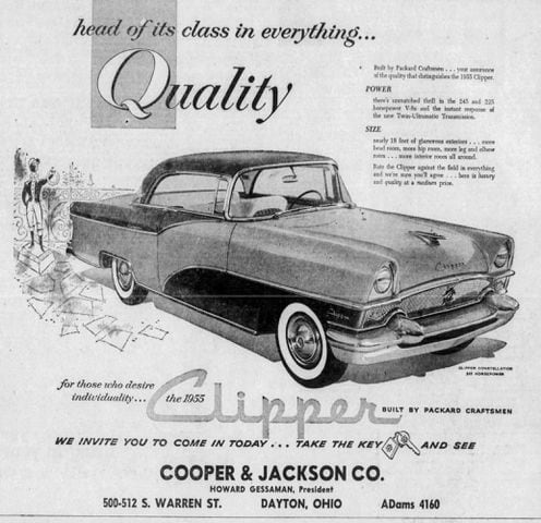 1950s Car advertisement vintage pages