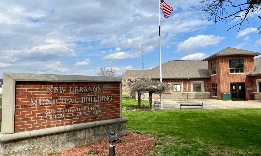 The village of New Lebanon Municipal Building on South Clayton Road. AIMEE HANCOCK / STAFF