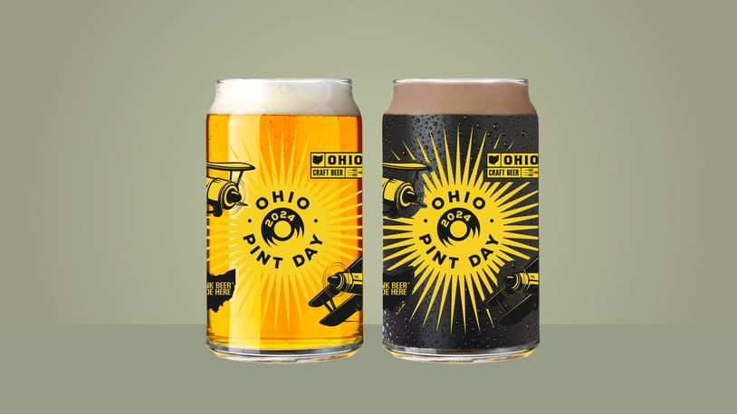 The Ohio Craft Brewers Association recently commissioned artist Sam Baird, art director at LemonGrenade Creative to design the 2024 Ohio Pint Day glass.