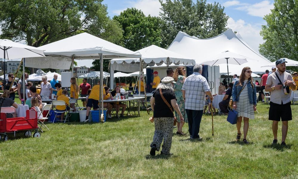 The Jewish Cultural Festival was held on Sunday, June 9, 2024, at Temple Israel, located at 130 Riverside Dr. near downtown Dayton. The family-friendly event welcomed attendees from all faiths to learn more about Jewish traditions and faith, shop from artisan vendors, enjoy food and drinks from multiple vendors, participate in childrens activities including arts & crafts and a petting zoo, experience live music and more. TOM GILLIAM / CONTRIBUTING PHOTOGRAPHER