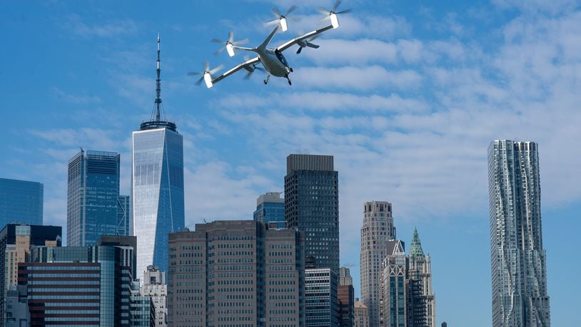 During Q4 2023, Joby completed the first-ever flight of an electric air taxi in New York City. Joby Aviation Photo