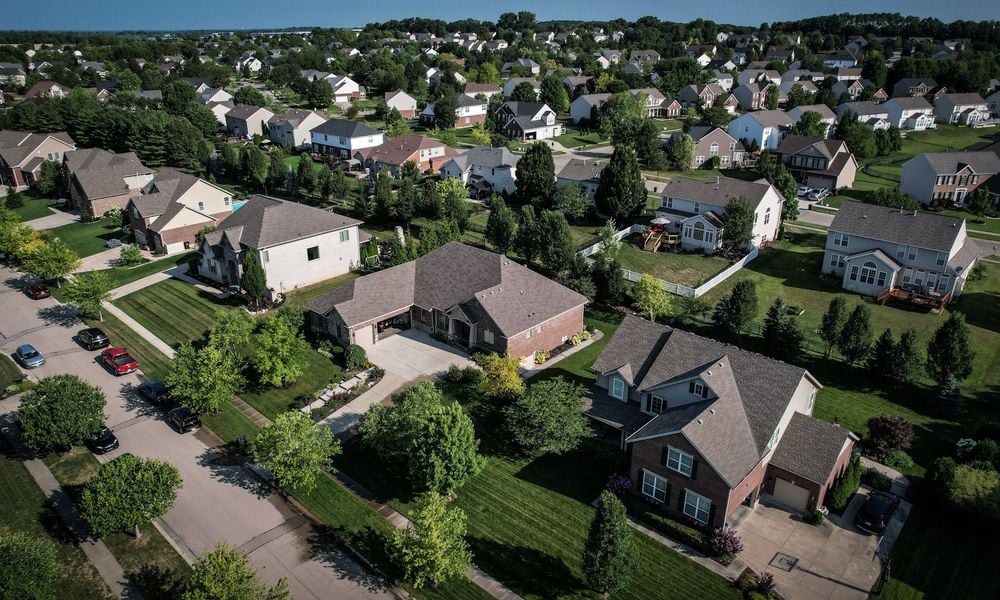 The Settler's Walk neighborhood in Warren County off of Ohio 741 property values are projected to increase about 27% next year. JIM NOELKER/STAFF