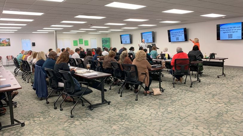 A Clark County Haitian Coalition meeting on Aug. 21 included an executive committee update, learning Haitian Creole together, information about the Gordon Food Service Kindred Program, workgroup meetings and highlights, and partner sharing and announcement. Brooke Spurlock/Staff