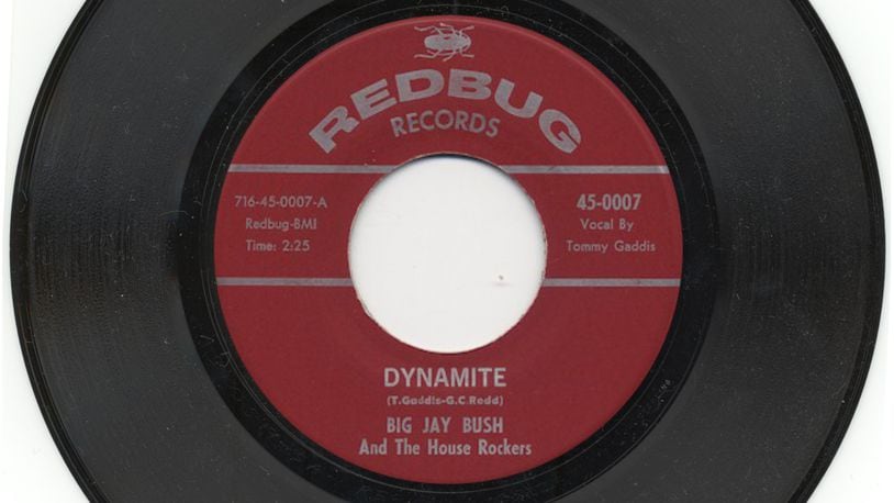 Big Jay Bush's first single, “Dynamite” b/w “Come On Home Baby,” was released on the Redbug record label in 1962. CONTRIBUTED