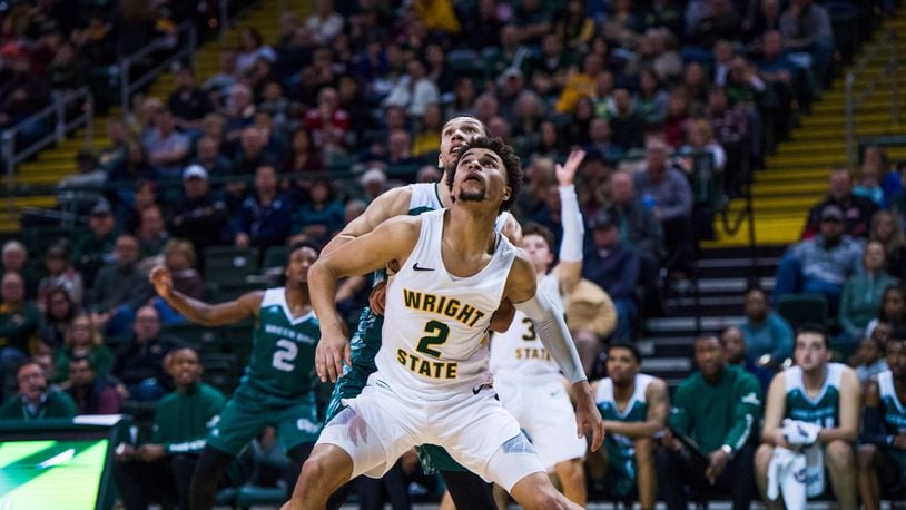Tanner Holden, shown during the 2019-20 seaosn vs. Green Bay at the Nutter Center. Joseph Craven/WSU Athletics