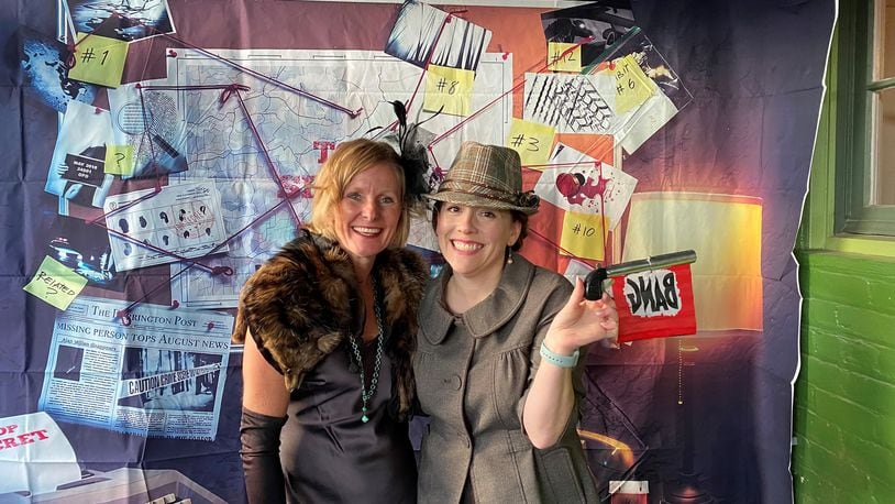 The South Park Murder Mystery Home Tour is Saturday, Oct. 5. Pictured (left to right) is Jeanine Gow and Sarah Dugan, the creators and producers of the tour (CONTRIBUTED PHOTO).