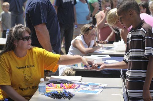 School supplies give-away