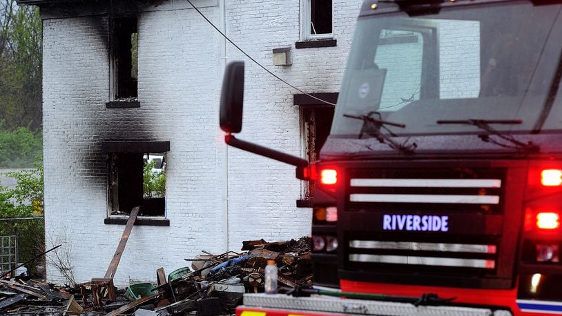 Riverside Fire Department was dispatched just before 6:30 a.m. Friday, April 12, 2024 to the 4400 block of Linden Avenue on reports of a house fire. MARSHALL GORBY\STAFF