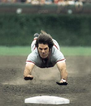 Legendary baseball player Pete Rose