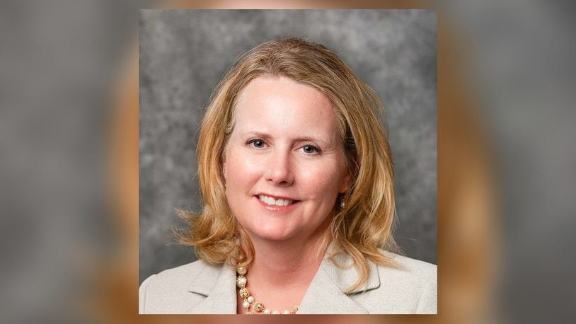 Amy Schrimpf, named in July 2024 as the vice president and "president in training" of the Dayton Region Manufacturers Association. CONTRIBUTED.