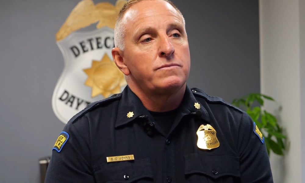 Dayton police Maj. Brian Johns provided more information Thursday, Sept. 26, 2024, about the deadly shooting of Jermea Lyle. Investigators were able to identify a suspect using Flock traffic cameras and ballistic data and arrested him on Sept. 25.