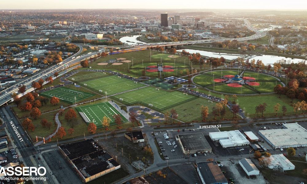 A rendering of what Kettering Field could look like after it is upgraded and expanded. CONTRIBUTED