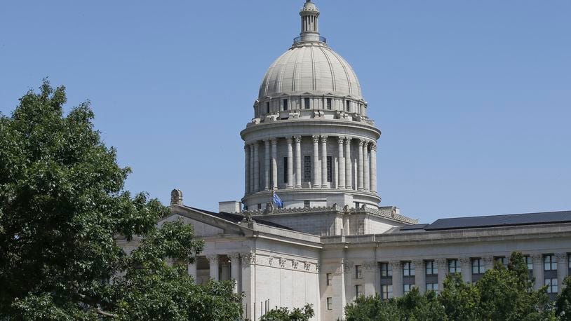 FILE - The Oklahoma state Capitol is seen in Oklahoma City, June 14, 2016. (AP Photo/Sue Ogrocki, File)