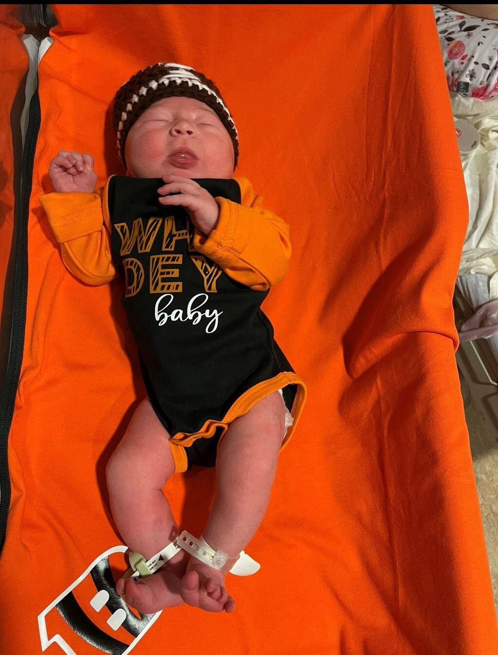 Newborn babies cheer on Bengals at Miami Valley Hospital South