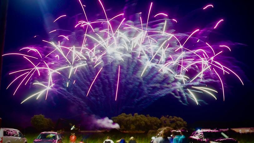 New Carlisle held its fireworks show Saturday night, June 29, 2024, ahead of the Fourth of July holiday. Marshall Gorby/STAFF
