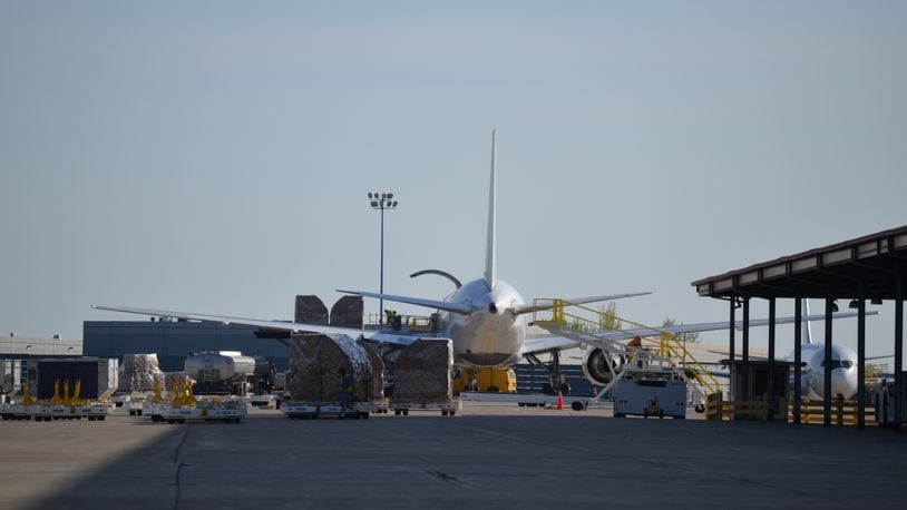 A plane is loaded at Wilmington Air Park. CONTRIBUTED