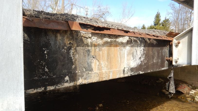 A bridge in Wenger Road will be reconstructed early next year. Photo provided by the Montgomery County Engineer's Office.