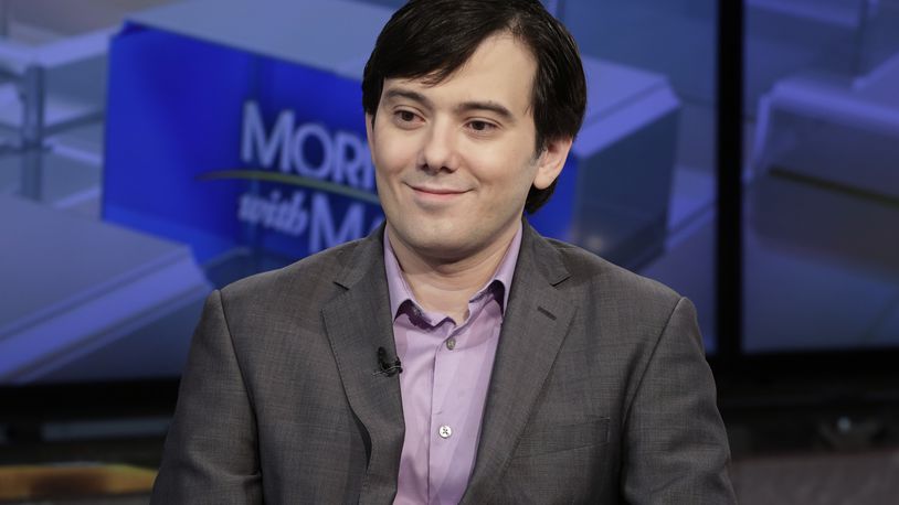 FILE - Martin Shkreli gives an interview on the Fox Business Network in New York, Aug. 15, 2017. (AP Photo/Richard Drew, File)