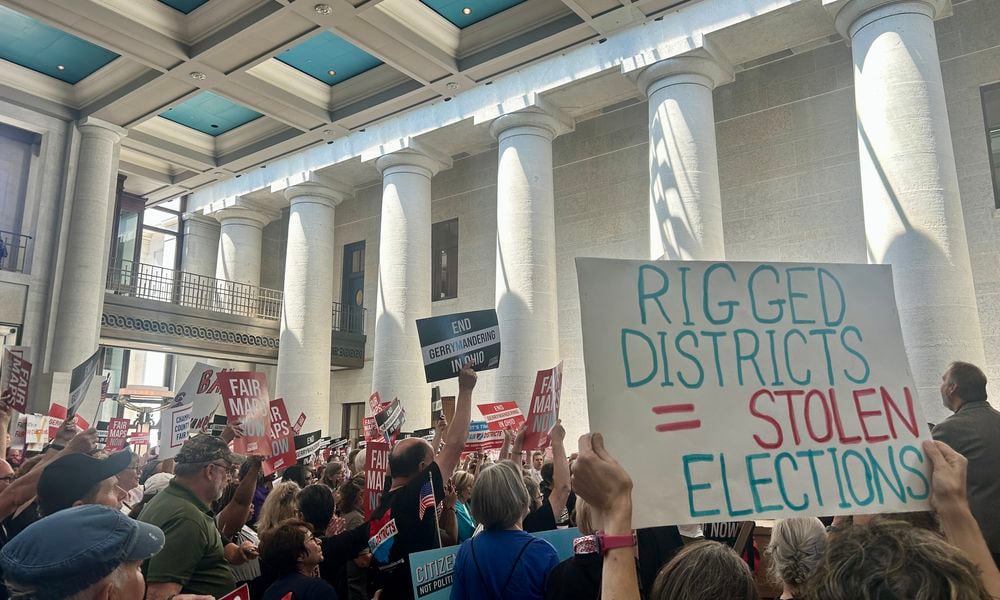 Over 400 people gathered in the Ohio Statehouse atrium on Monday to celebrate Citizens Not Politicians' official submission of over 731,000 signatures to the secretary of state's office supporting redistricting reform.