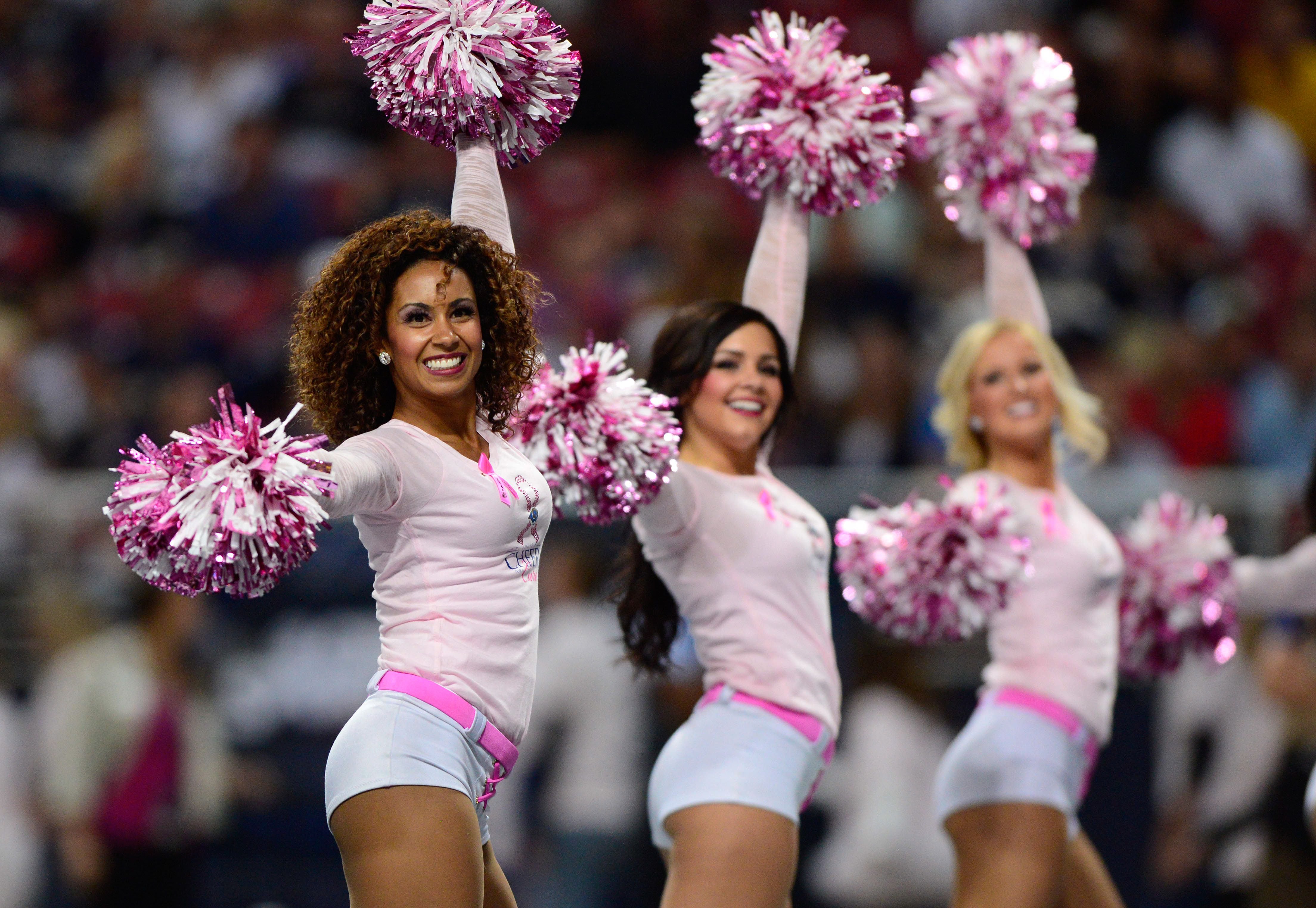 Photos: NFL cheerleaders wear pink for Breast Cancer Awareness Mo