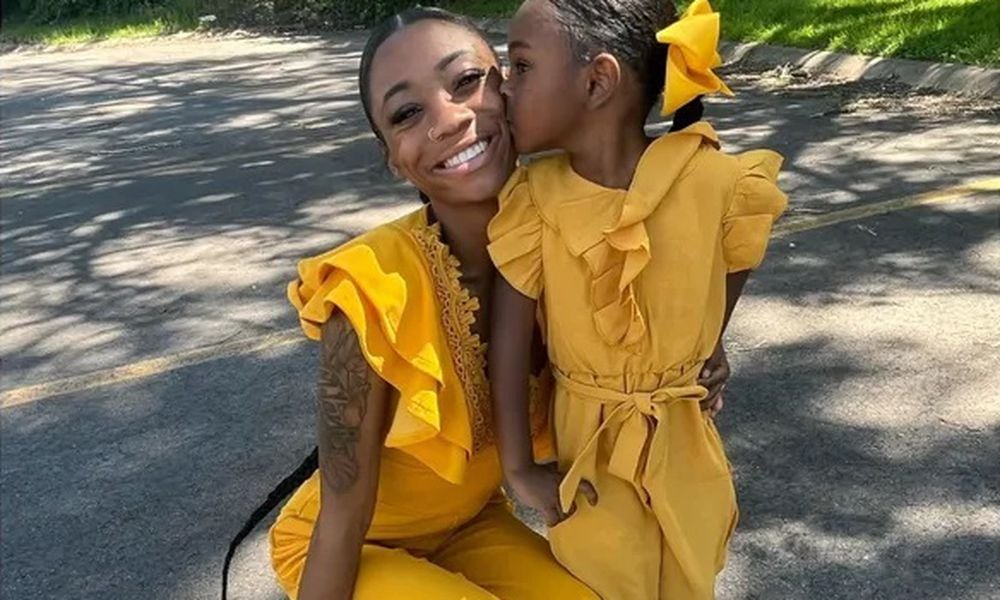 Jermea Lyle is shown with her 4-year-old daughter wearing matching outfits. CONTRIBUTED