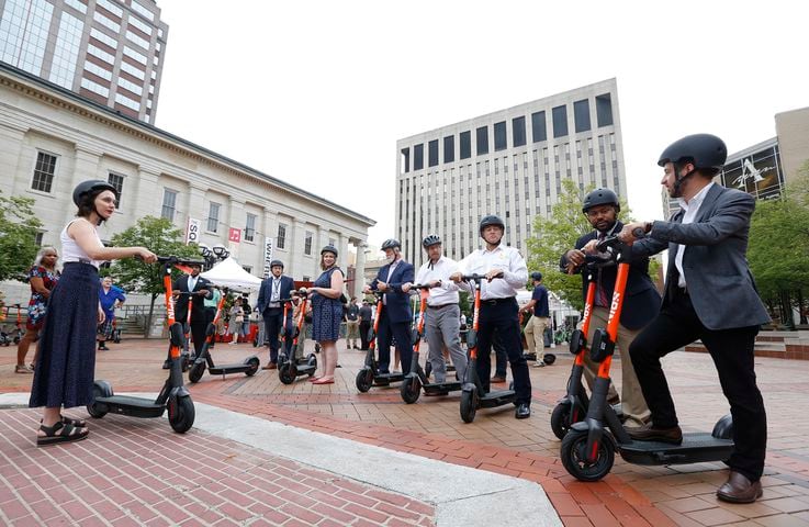 PHOTOS: Scooters hit the streets of downtown Dayton