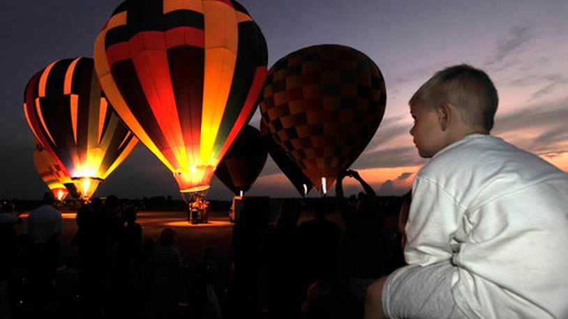 The fourth-annual Balloon Fest - A Hot Air Affair begins at Historic Grimes Field Airport at 5 p.m. both Friday and Saturday.