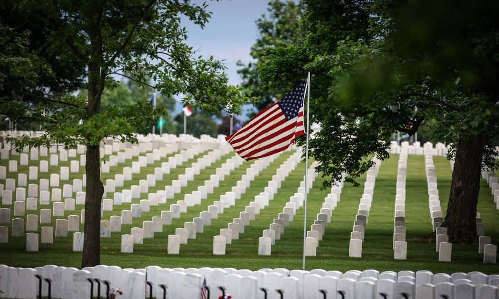 FILE: The flags were in place for Memorial Day weekend at the Dayton National Cemetery in 2022. JIM NOELKER/STAFF