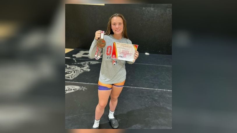 Brookville's Lily Zimmerlin, the school's valedictorian, was a member of the wrestling team, played soccer, ran cross country and was a drum major in the marching band. CONTRIBUTED
