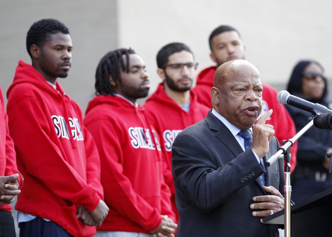 Rep. John Lewis gets out the vote in Dayton