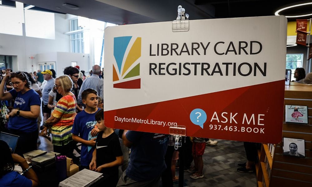 The Dayton Metro Library Huber Heights Branch, which opened last year, has become the busiest circulating branch, according to Dayton Metro officials. JIM NOELKER/STAFF