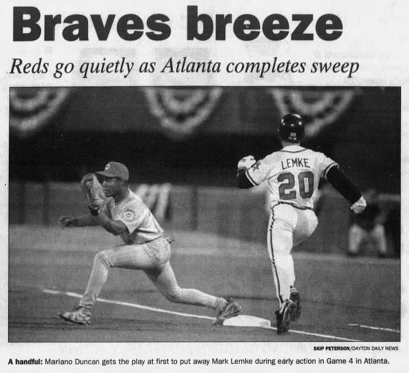 Atlanta Braves - 1995 NLCS Game 4 Lineup 📺 Fox Sports